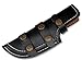 Black Thick Leather Tracker Sheath Blade Knife Blanks Knives Case Large Big