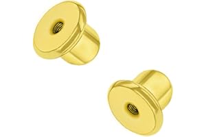 Replacement Pair (2) 18k Gold Plated Earring Screw Backs Fits In Season Jewelry