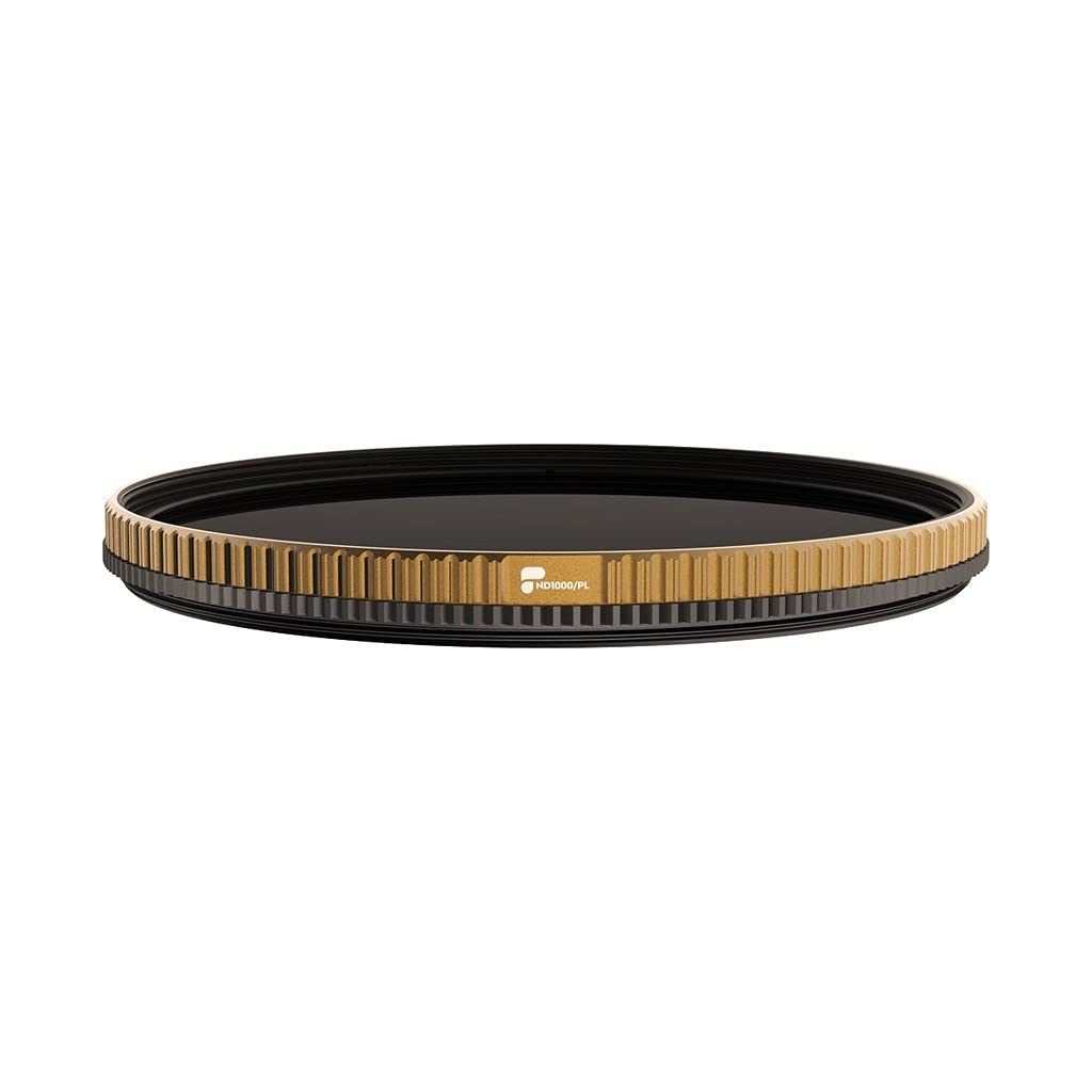 PolarPro - Quartzline ND1000/PL - 77 mm - Neutral Density Filters - Cinema Series - Brass Frame - Anti-scratch/anti-oil/hydrophobic coatings - polarising filter