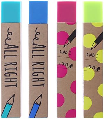 hibyebuying Magic Eraser,Kawaii Rectangle 2B Pencil Rubber Eraser Office School Supply Stationery Gift Back to shool