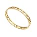 Baoliren 18k Gold Titanium Roman Numeral Bracelet Bangle for Women