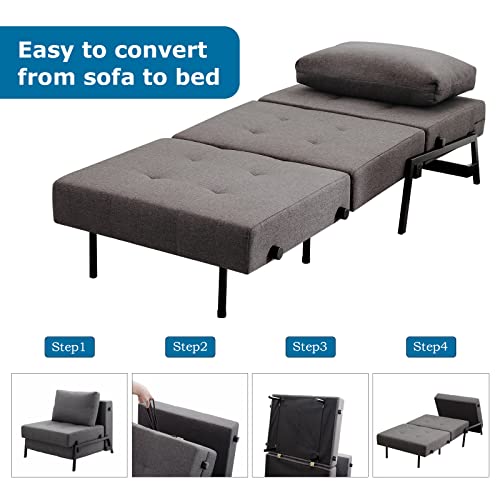 Vonanda Sofa Bed, Convertible Chair Bed MultiFunction Sleeper Chair
