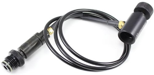 Zebra DNA Ninja Paintball MicroBore Remote with Push To Connect (PTC)
