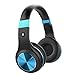 OUCOMI Kids On Ear Headphones with Microphone Blue