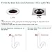 Mribo 5 Packs Trap Hair Catcher Bathtub 2-in-1 Silicone Drain Tub Stopper, Strainers for Floor, Kitchen, Laundry, and Bathroom