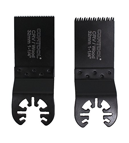 4 Pcs Precision Oscillating Multitool Blades Set Quick Release Oscillating Multifunction Saw Blade Fit Universal Porter Cable Bosch Black & Decker Dewalt Multimaster Vibration Saw Blade TF59100004