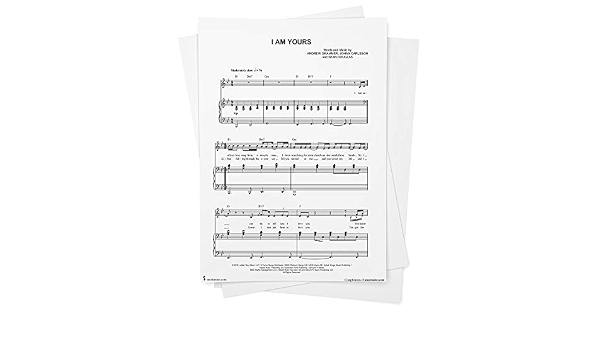 I Am Yours Sheet Music By Andy Grammer Piano Vocal Chords Singer Pro From Musicnotes Andy Grammer Andy Grammer Johan Carlsson Amazon Com Books