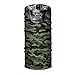 Salt Armour Face Mask Shield Protective Balaclava Bandana Microfiber Tube Neck Warmer (Green Military Camo)