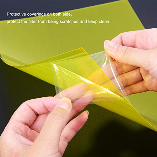 14 Pack Color Correction Light Gel Filter Sheet Colored Overlays