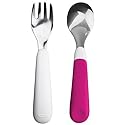 OXO Tot Pink Fork & Spoon Set
