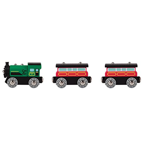 Hape Kids Wooden Railway Passenger Steam Train Toy