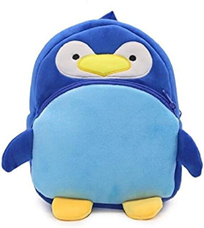 Cute Penguin Toddler Bag for 1-3 Years Old Kids Suitable for Travel 8.3’’L x 3.3’’W x 9.3’’H Blue