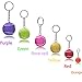 Pakala66 Sport Style Tennis Ball Keychain Tennis Keyring Best Gift for Sports Lovers，6 Color Set