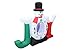 BZB Goods 4 Foot Christmas Inflatable Joy Snowman Snow Globe Yard Decoration LED Lights Decor Outdoor Indoor Holiday Decorations, Blow up Lighted Yard Decor, Lawn Inflatables Home Family Outside