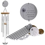 Memorial Wind Chimes for Loss of Loved One - Sympathy Wind Chimes or Pet Memorial Suitable for Dogs, Cats - Large 26