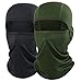 AXBXCX Balaclava - Breathable Face Mask Windproof Dust Sun UV Protection for Motorcycle Cycling Motocross Riding Hunting Hiking Fishing Ski Snowboard Tactical Paintball Airsoft Black and Green