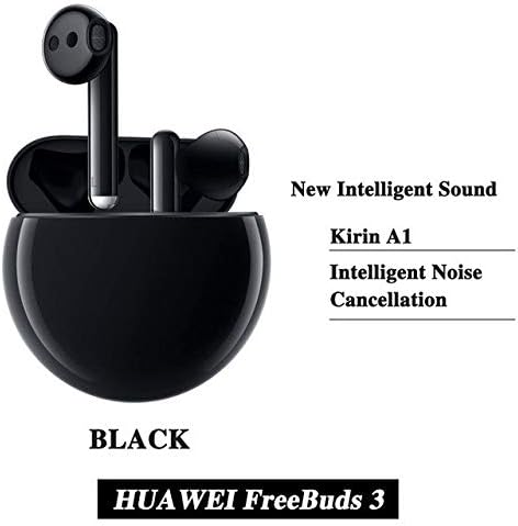 Bluetooth Headphones Bluetooth Earphone Kirin A1 Bone Sensor Tap Control Quick Wireless Charging Freebuds 3 Black
