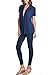 82 Days Women’s Casual Lightweight Short Sleeve Open Front Cardigan Made in USA X-Large Navy
