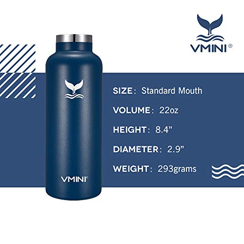 image for Vmini Water Bottle - Wide Mouth Stainless Steel & Vacuum Insulated Bot