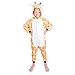 Emolly Kids Giraffe Onesie Animal Pajama Costume - Soft and Comfortable With Pockets! Fun As a Costume or Pajamas - 5% Of Sales Donated To San Diego Zoo Global Wildlife conservancy
