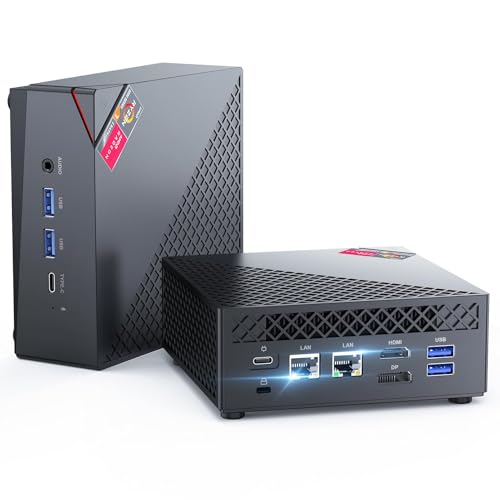 NiPoGi AM06 PRO Mini PC АMD Ryzen 5 7430U(6C/12T, bis zu 4,3 GHz), 16GB DDR4 512GB M.2 SSD Mini Desktop Computer W-11 Pro, WiFi 6, Dual LAN, DP/HDMI/T