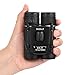 Tescat 8x21 Small Compact Lightweight Binoculars for Adults. Travel Mini Pocket Folding Binoculars for Outdoor Birding Sightseeing Hunting Hiking.Premium Glass lens, Shockproof(Black,0.38lb)