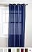Stylemaster Tribeca 56 by 84-Inch Faux Silk Grommet Panel, Cobalt