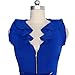 Babyonline Women's Sleeveless Front Zipper Retro Wear to Work Pencil Party Dress