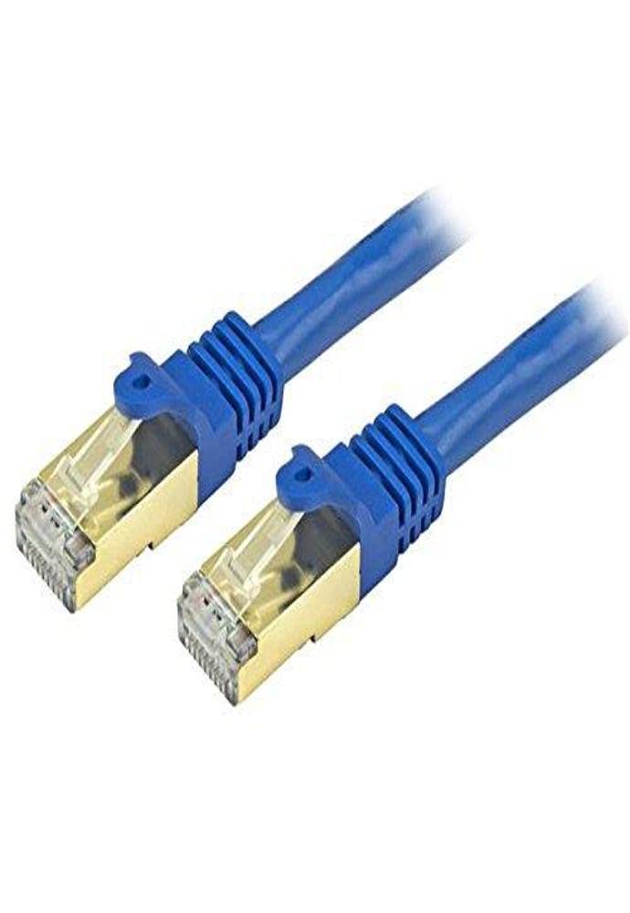 StarTech.com 6ft CAT6a Ethernet Cable - 10 Gigabit Shielded Snagless RJ45 100W PoE Patch Cord - 10GbE STP Network Cable w/Strain Relief - Blue Fluke Tested/Wiring is UL Certified/TIA (C6ASPAT6BL)