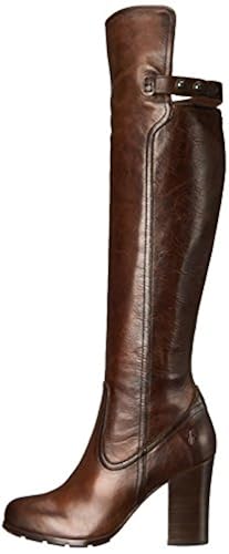 FRYE Women's Parker Over The KneeAPU Engineer Boot, Dark Brown