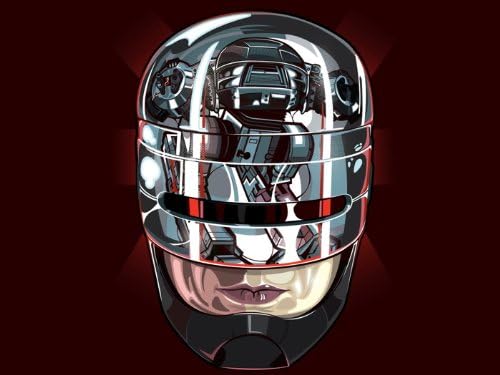 PhotoSight Robocop ED-209 Helmet 1987 Movie Awesome Art 32x24 Print Poster