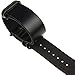 INFANTRY 22mm 5 Black Rings Genuine Leather Watch Strap Band Stainless Steel Buckle - Black