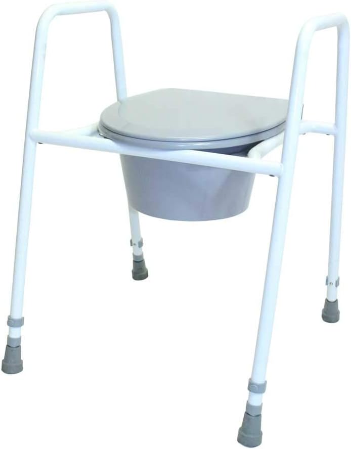NRS Healthcare Height Adjustable Toilet Frame and Seat