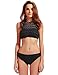 Women's Sexy Bikinis Two Piece Swimsuits Set Black Crochet Bathing Suits S