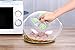 Microwave Cover for Food, Clear Microwave Plate Cover Dish Cover for Microwave Oven Cooking Splatter Guard Lid Anti-Splatter with Steam Vents,BPA-Free,Large 11.5 Inches