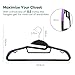 Sable Plastic Clothes Hangers 60 Pack Space Saving Ultra Thin with 10 Finger Clips, Non Slip, Heavy Duty, S-Shape for Tight Collars, 6 Flashy Colors for Shorts, Pants, Shirts, Scarves