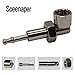 Metal Pipe with Creative Transformation Design Mini & Portable Jamaican Style Screw Pipes for Collection Personalized Gift for Father & Husband & Art Collector