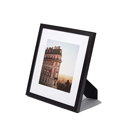 12x12 Black Square Picture Frames Set Of 4, Solid Wood Frames Display