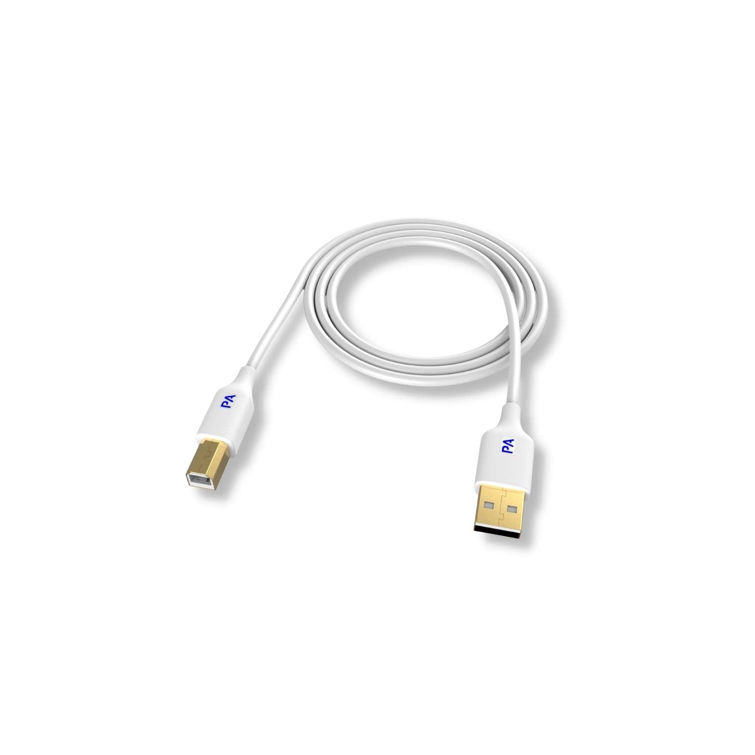 PAINTAUDIO Audio Interface MIDI Controller Printer Cable 6 FT USB 2.0 USB-A to USB-B Midi Cable High Speed Cord for Audio Interface, Piano, Midi Keyboard, Mixer, Speaker, USB Microphone, Camera