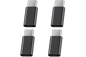 ACCESSONICO Replacement for Samsung Galaxy S22 S21 S20 S10 S8 Plus USB C Adapter (4-Pack), Micro USB to USB Type C Fast Charging Connector