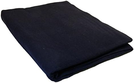 Bunkhouse Wool Blankets NW-WBASBHP Twin Size - Machine Washable Navy Blue