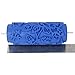 15cm Empaistic Flower Pattern Painting Roller for DIY Wall Decoration- Blue
