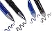 Friction Erasable Pens - Value Pack of 6 Black & 6 Blue Pens with Ultra Fine 0.38mm Point - 12 Erasable Gel Pens - Best for Smooth Writing & Easy Correction - Back to School Supplies - by Hieno