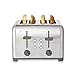 Kenmore 40605 4-Slice Toaster with Dual Controls in Stainless Steel