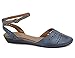 MaxMuxun Womens Shoes Cut Out Cage Closed Toe Flat Sandals