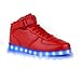 SAGUARO Mens Womens High Top Led Light Up Shoes 8 Colors Flashing Rechargeable Sneakers Ankle Boots