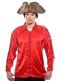 Gothic Pirate Costume Satin Shirt