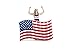 BigMouth Inc. Pool Float, Large Inflatable Lounge Raft, Durable Vinyl Floatie, Summer Pool Party Water Toy - Waving American Flag