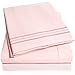 1500 Supreme Collection King Sheet Sets Pale Pink - Luxury Hotel Bed Sheets and Pillowcase Set for King Mattress - Extra Soft, Elastic Corner Straps, Deep Pocket Sheets, King Pale Pink