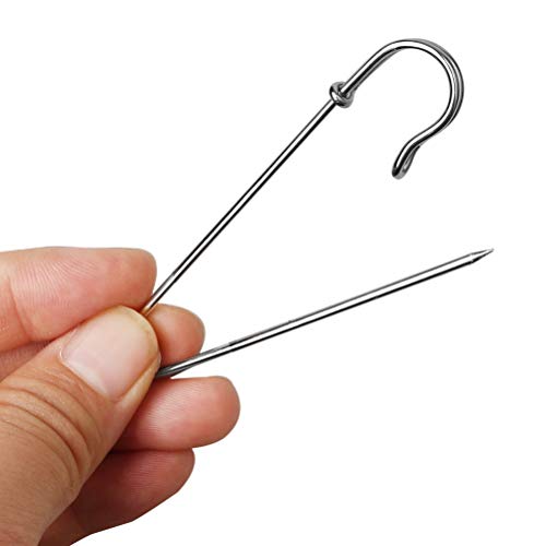 Color Scissor 30 Pieces Safety Pins Extra Large Heavy Steel Pins for Blankets, Skirts, Crafts, Kilts